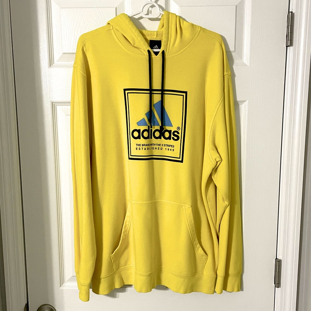 Men’s Yellow Adidas Hoodie
